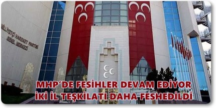 MHP’de İki İl Teşkilatı Feshedildi